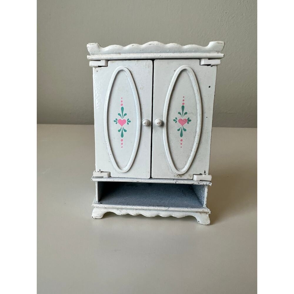 Vintage Littles Diecast Bedroom Nursery Furniture Miniature Dollhouse 1980